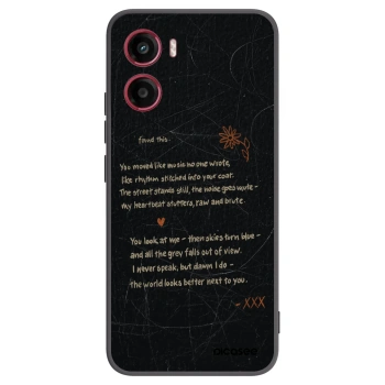 Picasee silikonowe czarne etui na Motorola Moto G05 - POET