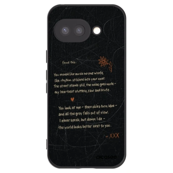 Picasee silikonowe czarne etui na Google Pixel 9a - POET
