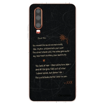 Picasee silikonowe przeźroczyste etui na Huawei P30 - POET