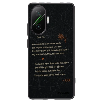 Picasee silikonowe czarne etui na Xiaomi Poco F7 Pro 5G - POET