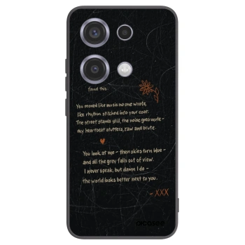 Picasee silikonowe czarne etui na Xiaomi Redmi Note 14S - POET