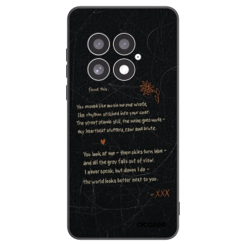 Picasee silikonowe czarne etui na OnePlus 13 5G - POET