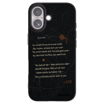 Picasee silikonowe czarne etui na Apple iPhone 17 - POET