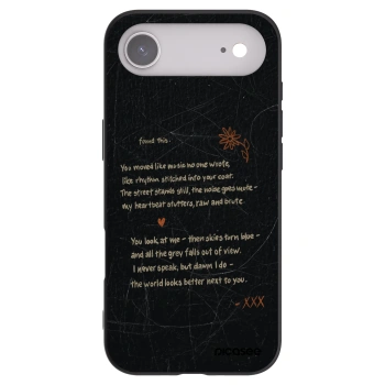 Picasee silikonowe czarne etui na Apple iPhone Air - POET