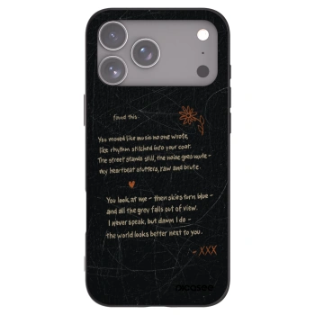 Picasee silikonowe czarne etui na Apple iPhone 17 Pro Max - POET
