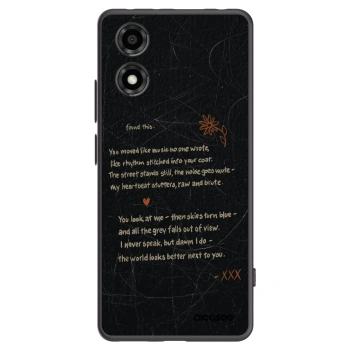 Picasee silikonowe czarne etui na Motorola Moto E14 - POET