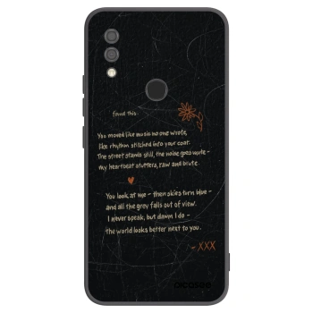 Picasee silikonowe czarne etui na Xiaomi Redmi 7 - POET