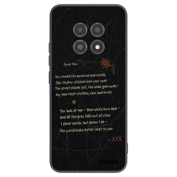 Picasee silikonowe czarne etui na Realme 12X - POET