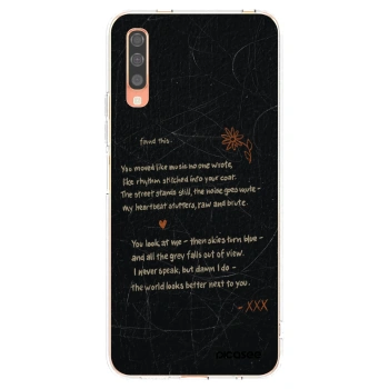 Picasee silikonowe przeźroczyste etui na Samsung Galaxy A70 A705F - POET