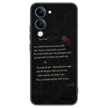 Picasee silikonowe czarne etui na Vivo Y29s 5G - POET