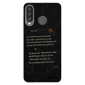 Picasee silikonowe przeźroczyste etui na Huawei P30 Lite - POET