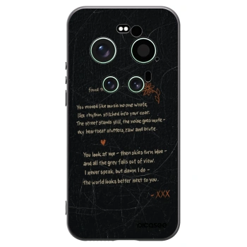 Picasee silikonowe czarne etui na Xiaomi 17 Ultra - POET