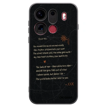 Picasee silikonowe czarne etui na OPPO Find X9 Pro - POET