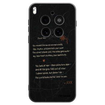 Picasee silikonowe czarne etui na Vivo X300 Pro - POET