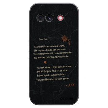 Picasee silikonowe czarne etui na Google Pixel 10a - POET