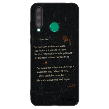 Picasee silikonowe czarne etui na Honor 20 Lite - POET