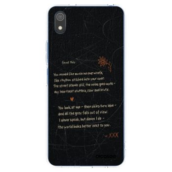 Picasee silikonowe przeźroczyste etui na Xiaomi Redmi 7A - POET