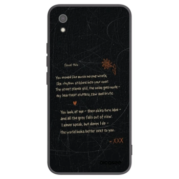 Picasee silikonowe czarne etui na Xiaomi Redmi 7A - POET