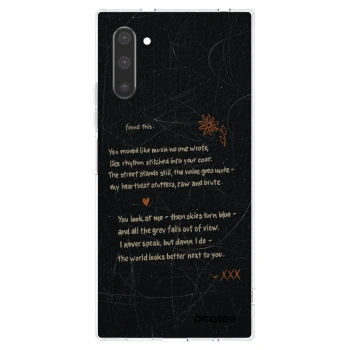 Picasee silikonowe przeźroczyste etui na Samsung Galaxy Note 10 N970F - POET