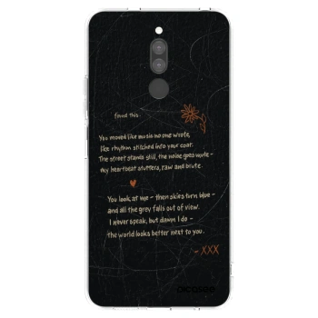 Picasee silikonowe przeźroczyste etui na Xiaomi Redmi 8 - POET