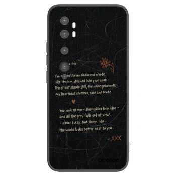 Picasee silikonowe czarne etui na Xiaomi Mi Note 10 (Pro) - POET