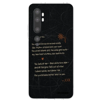 Picasee silikonowe przeźroczyste etui na Xiaomi Mi Note 10 (Pro) - POET