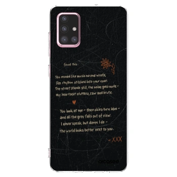 Picasee silikonowe przeźroczyste etui na Samsung Galaxy A71 A715F - POET