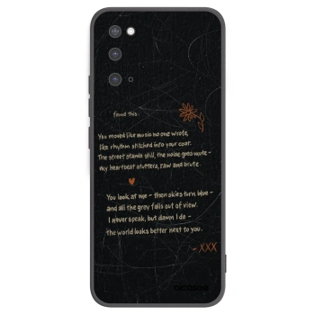 Picasee silikonowe czarne etui na Samsung Galaxy S20 G980F - POET