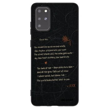 Picasee silikonowe czarne etui na Samsung Galaxy S20+ G985F - POET