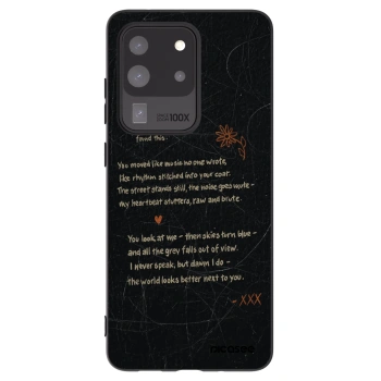 Picasee silikonowe czarne etui na Samsung Galaxy S20 Ultra 5G G988F - POET