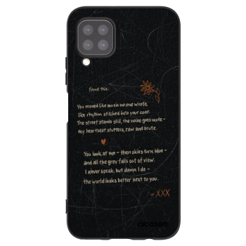 Picasee silikonowe czarne etui na Huawei P40 Lite - POET