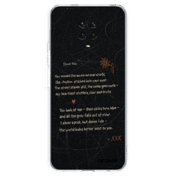 Picasee silikonowe przeźroczyste etui na Xiaomi Redmi Note 9S - POET