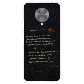 Picasee silikonowe przeźroczyste etui na Xiaomi Poco F2 Pro - POET