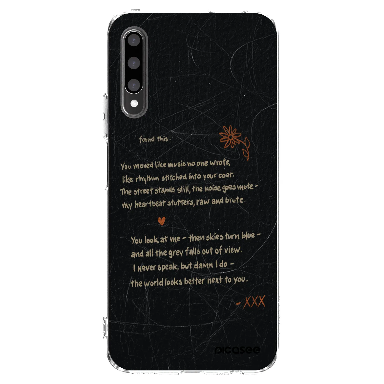 Picasee silikonowe przeźroczyste etui na Honor 9X Pro - POET