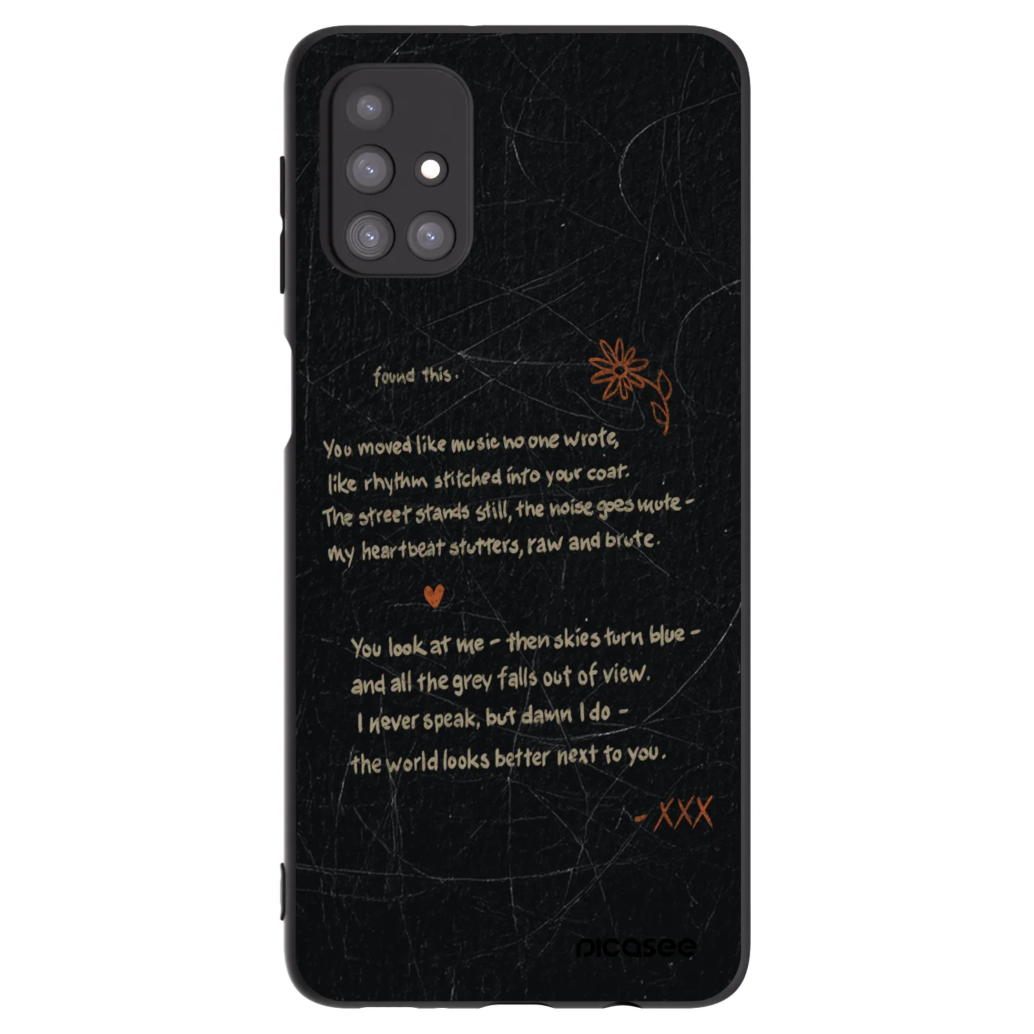 Picasee silikonowe czarne etui na Samsung Galaxy M31s - POET