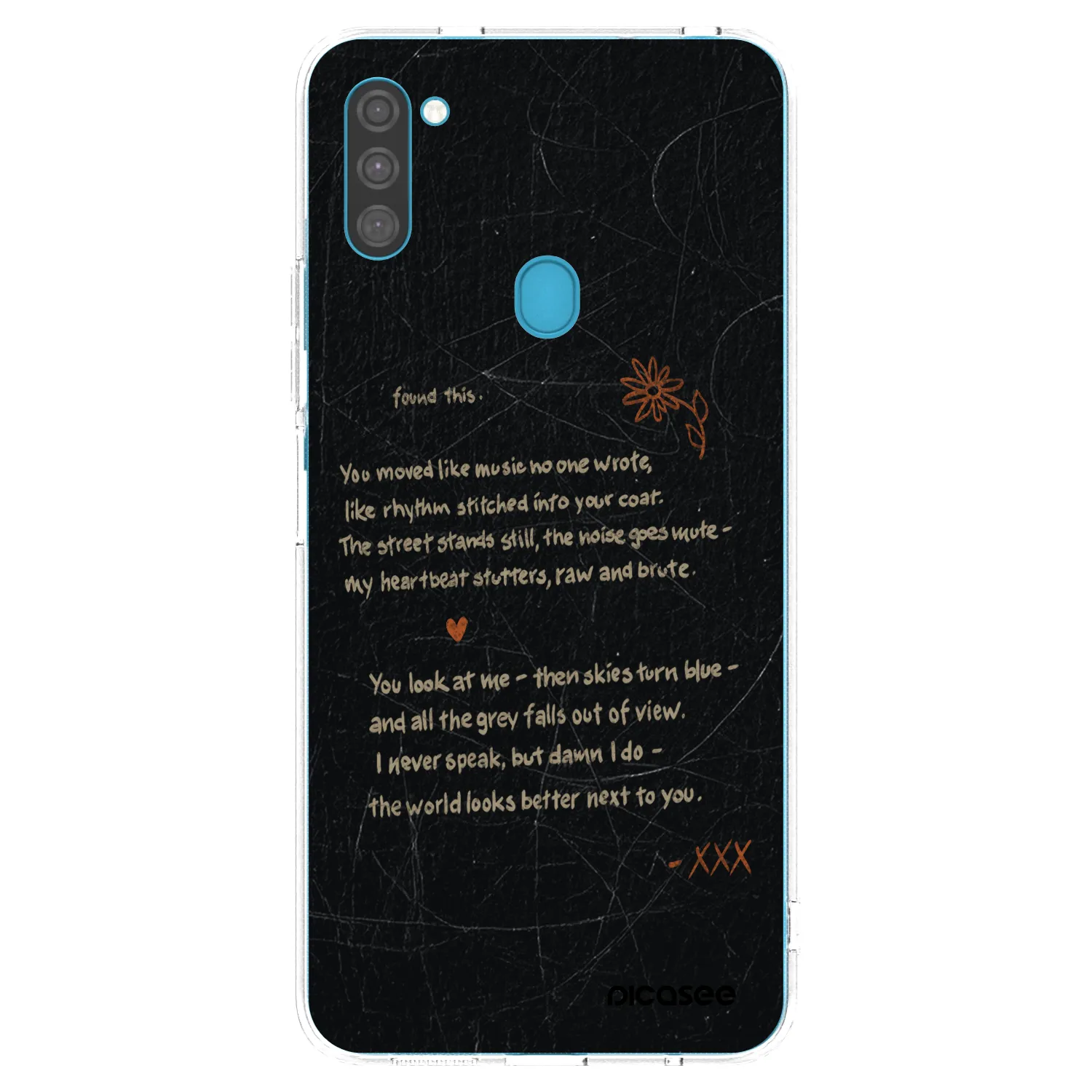 Picasee silikonowe przeźroczyste etui na Samsung Galaxy M11 - POET