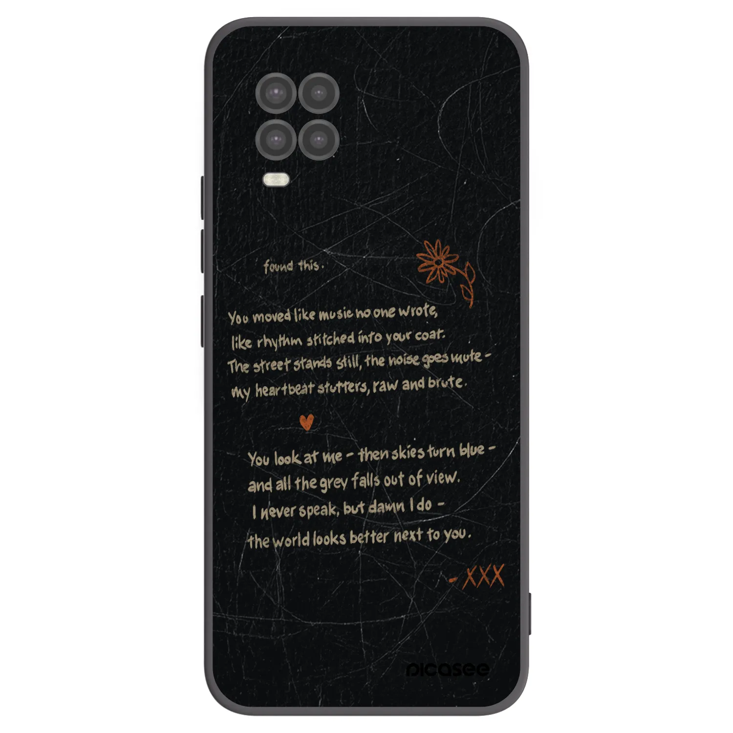 Picasee silikonowe czarne etui na Xiaomi Mi 10 Lite - POET