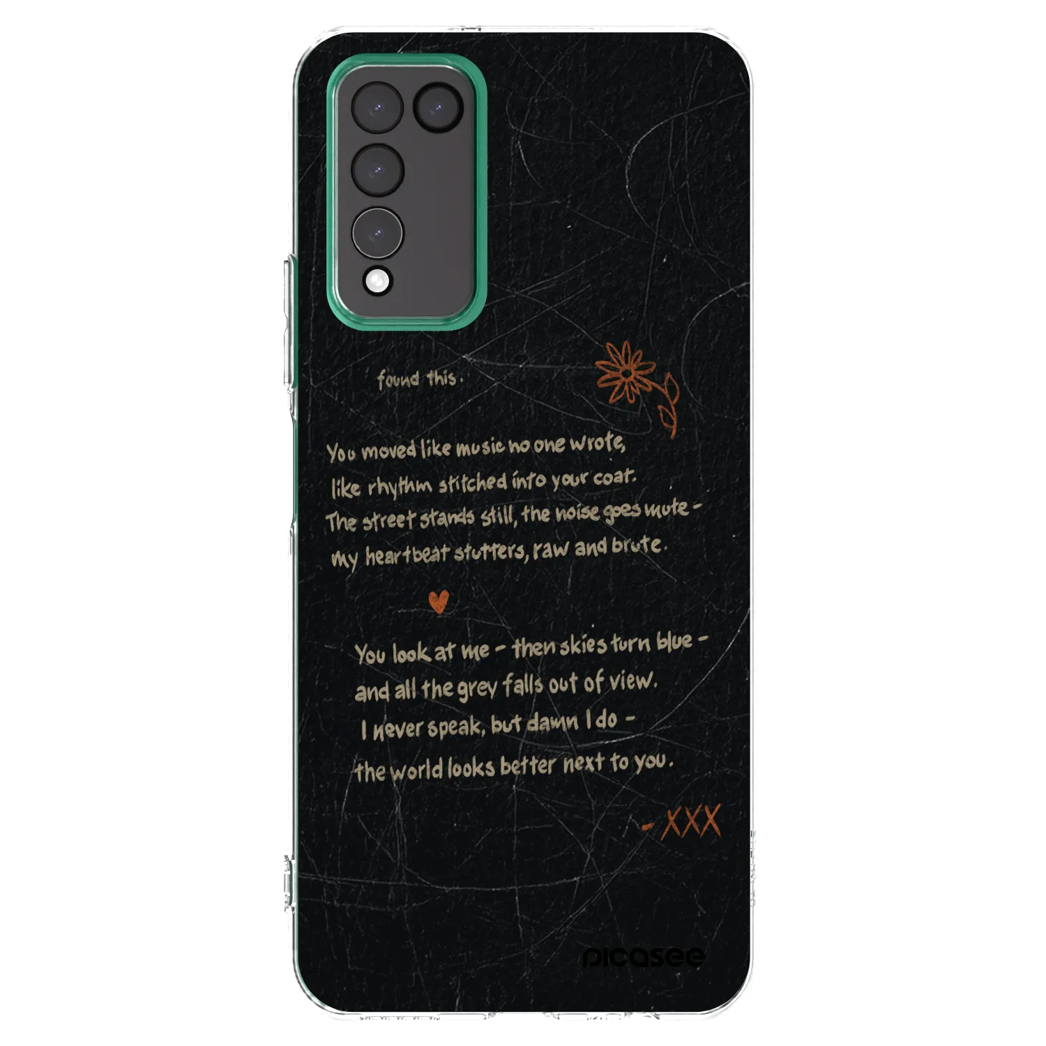 Picasee silikonowe przeźroczyste etui na Honor 10X Lite - POET