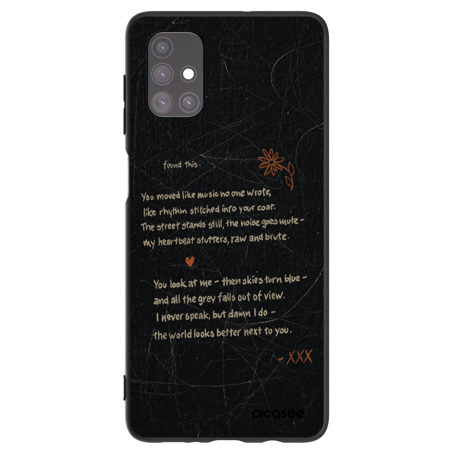 Picasee silikonowe czarne etui na Samsung Galaxy M51 M515F - POET