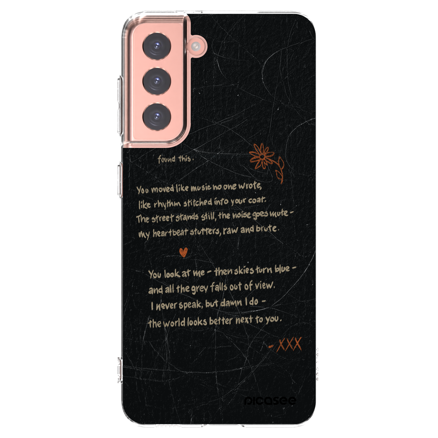 Picasee silikonowe przeźroczyste etui na Samsung Galaxy S21 5G G991B - POET