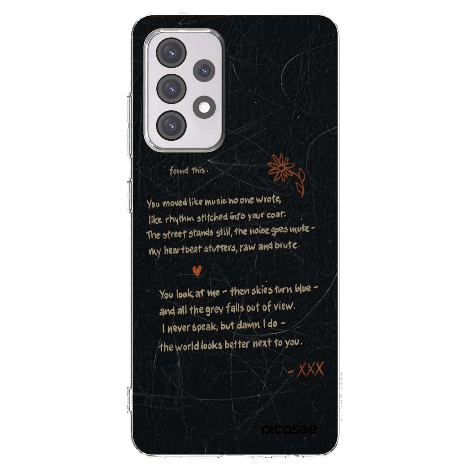Picasee silikonowe przeźroczyste etui na Samsung Galaxy A52 5G A525F - POET