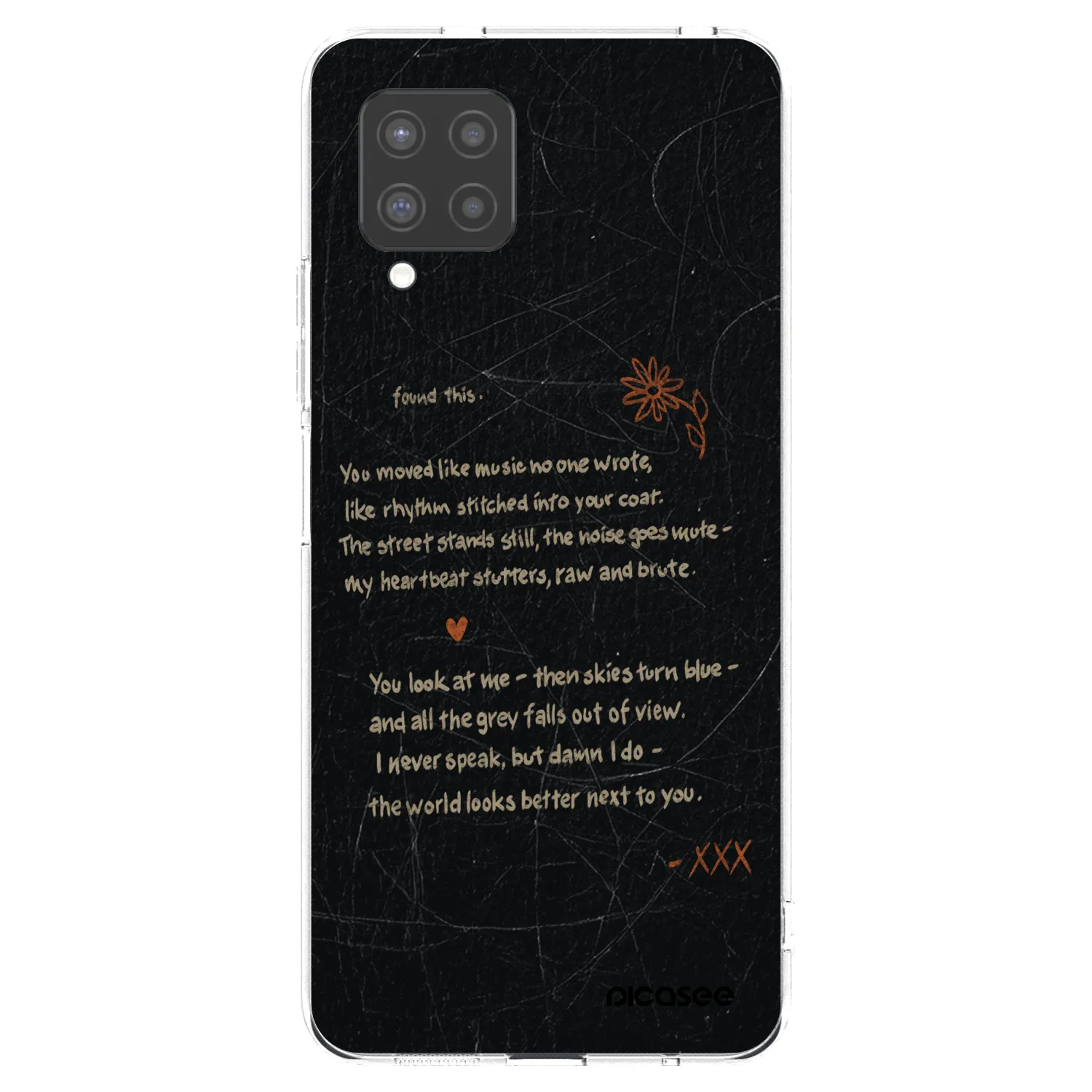 Picasee silikonowe przeźroczyste etui na Samsung Galaxy A42 A426B - POET