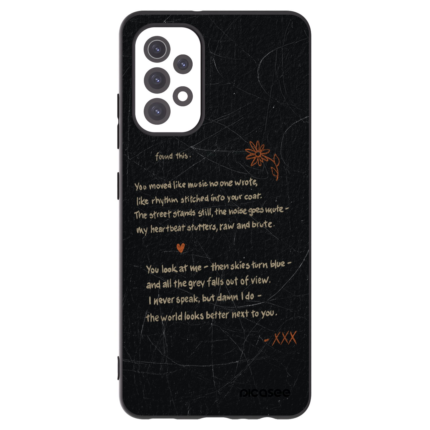 Picasee silikonowe czarne etui na Samsung Galaxy A32 5G A326B - POET
