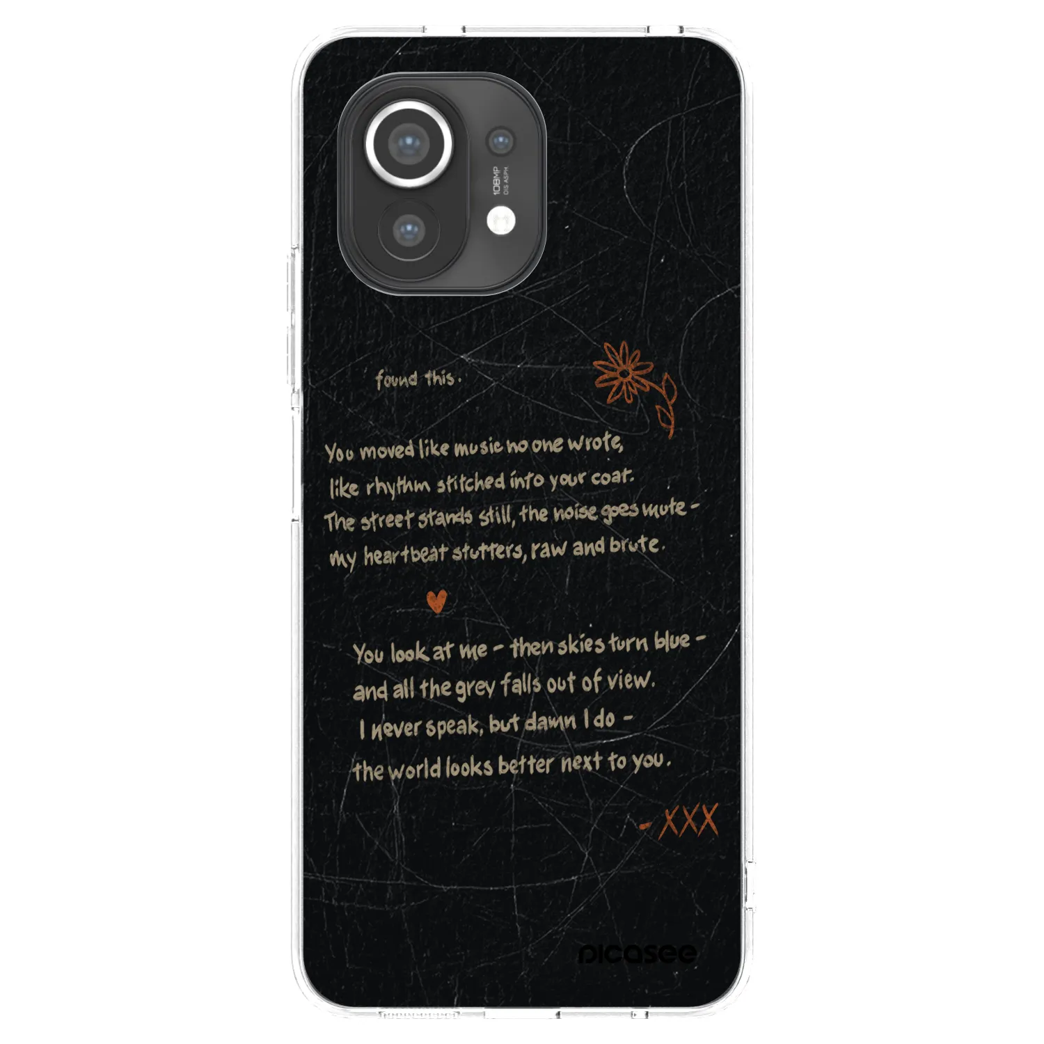 Picasee silikonowe przeźroczyste etui na Xiaomi Mi 11 - POET