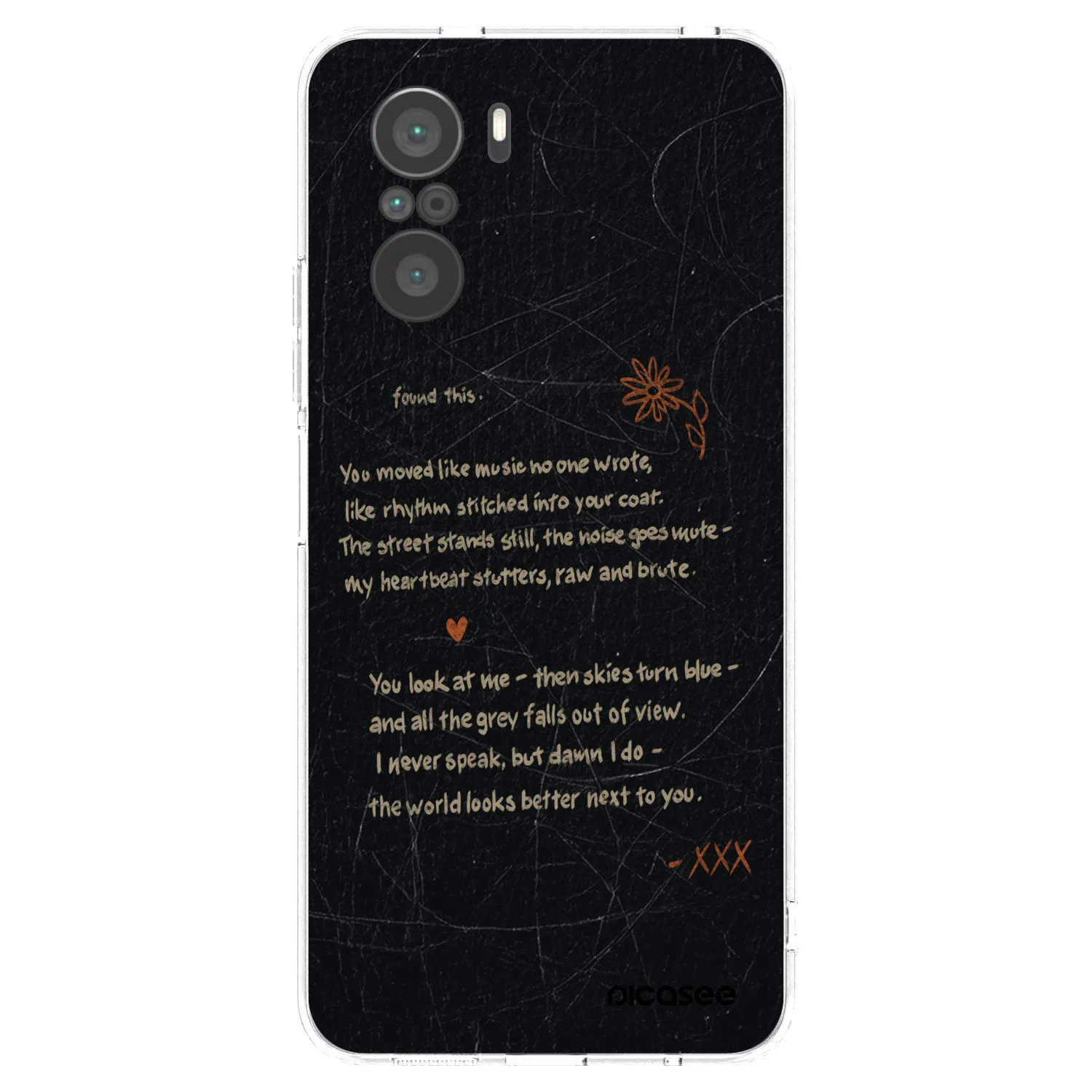 Picasee silikonowe przeźroczyste etui na Xiaomi Poco F3 - POET