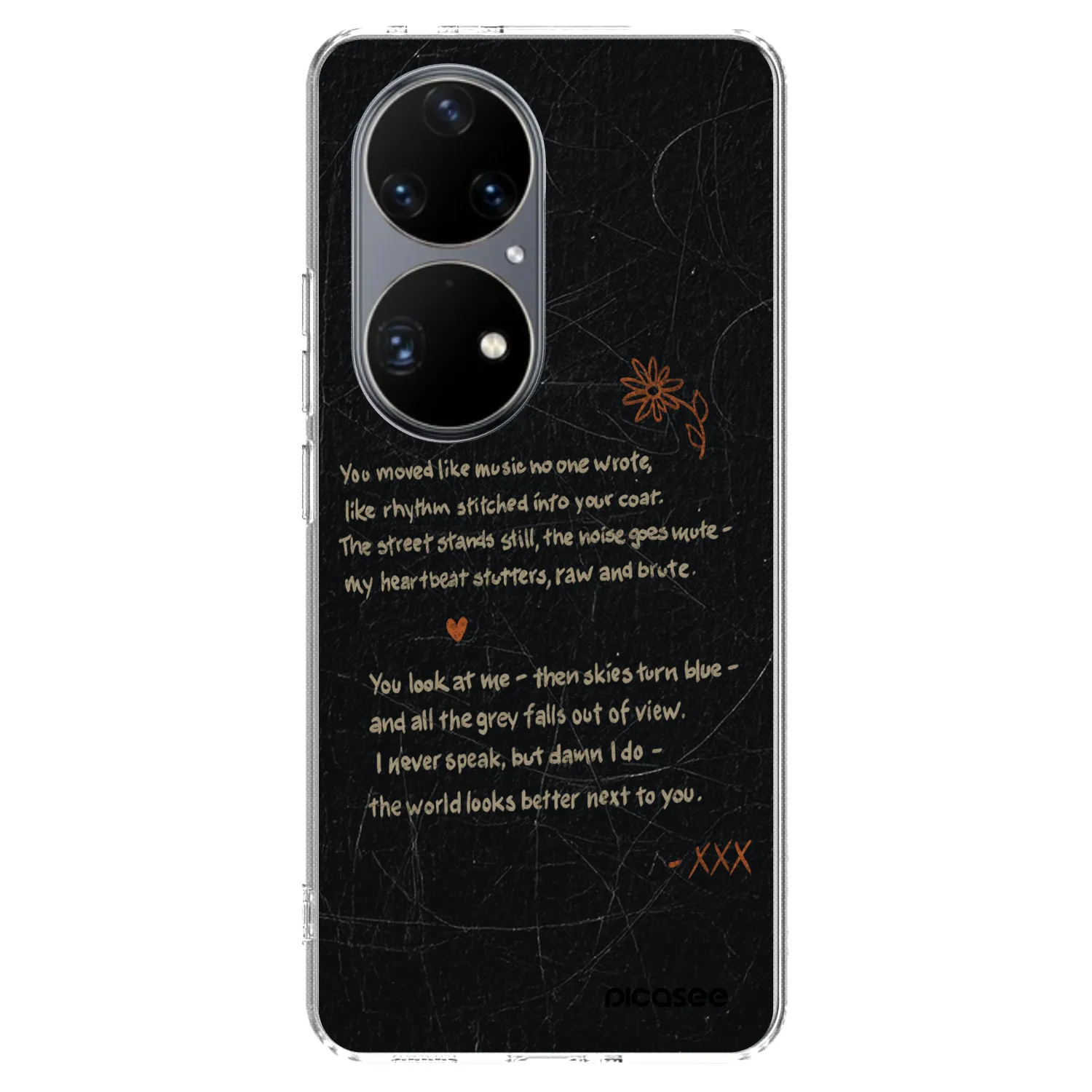 Picasee silikonowe przeźroczyste etui na Huawei P50 - POET