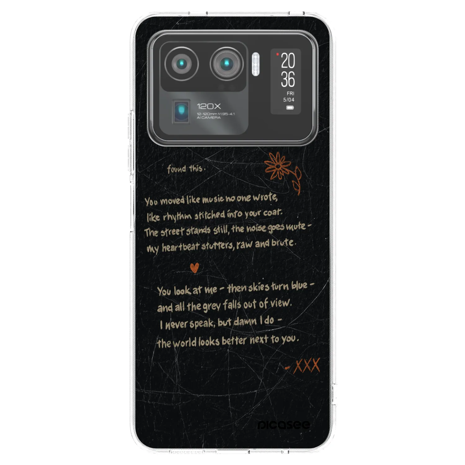 Picasee silikonowe przeźroczyste etui na Xiaomi Mi 11 Ultra - POET