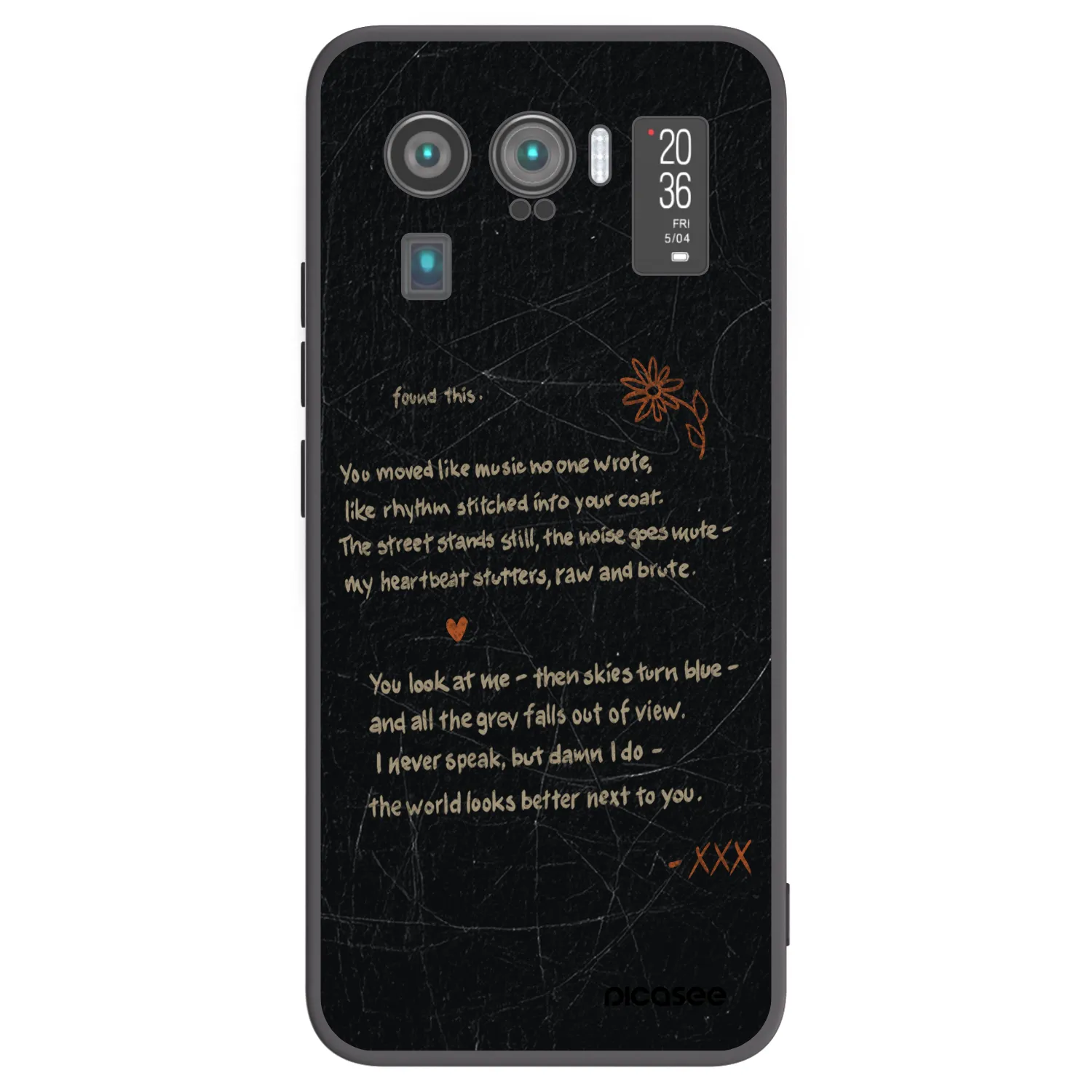 Picasee silikonowe czarne etui na Xiaomi Mi 11 Ultra - POET