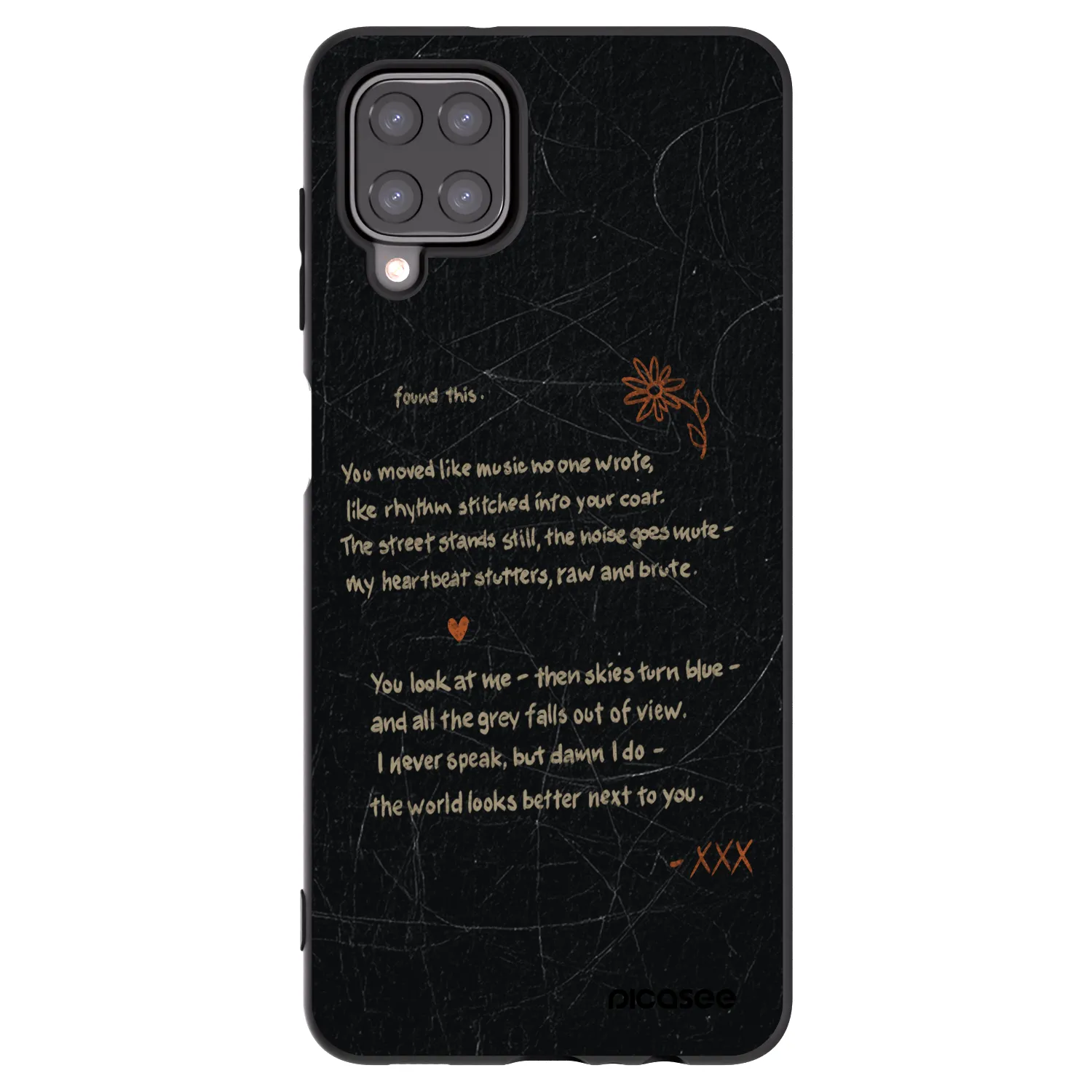 Picasee silikonowe czarne etui na Samsung Galaxy M12 M127F - POET