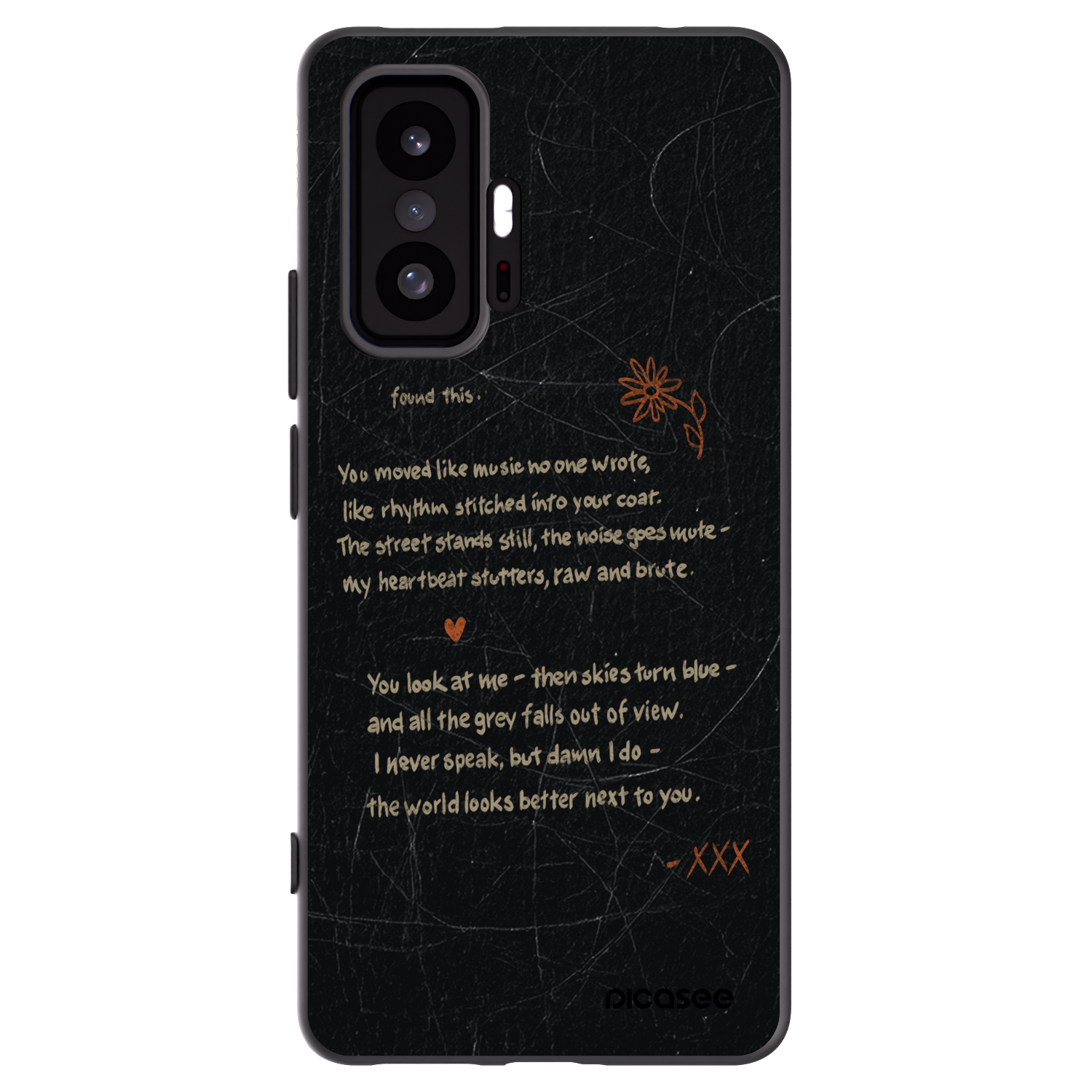 Picasee silikonowe czarne etui na Xiaomi 11T - POET